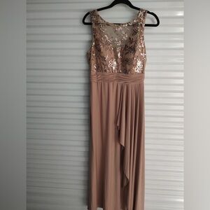 Night Way Collections Sleeveless Blush Formal Dress